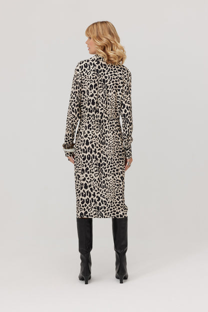 Robe-chemise léopard Emre
