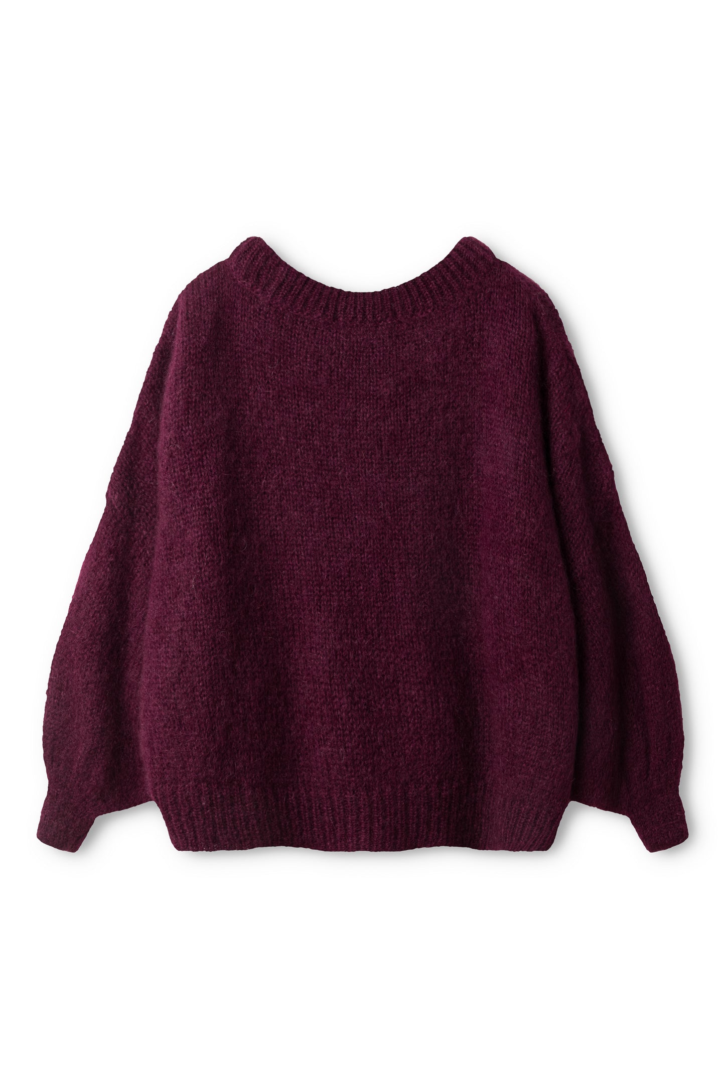 Ultra-soft baby mohair sweater Futuro burgundy