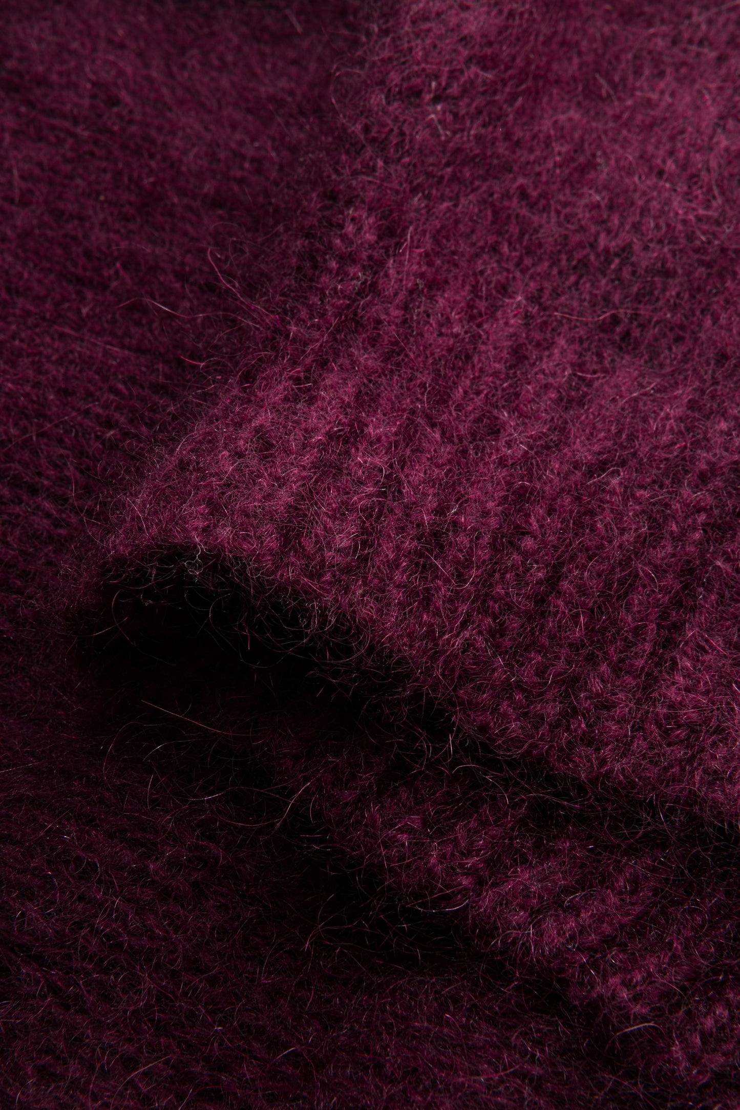 Ultra-soft baby mohair sweater Futuro burgundy