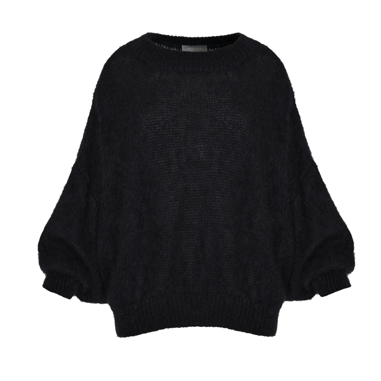 Ultra-soft baby mohair sweater Futuro black