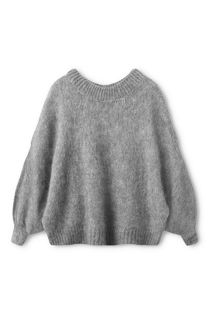 Pull en mohair ultra-doux pour bébé, gris Futuro