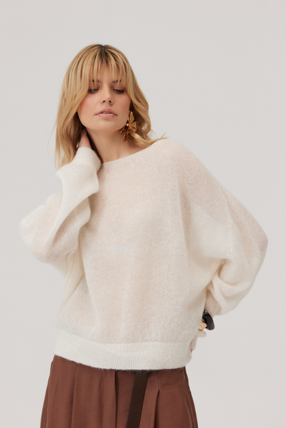Pull alpaga Kelly écru