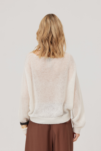 Pull alpaga Kelly écru
