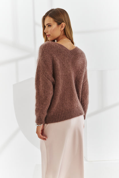 Sweter baby moher Rossini brązowy