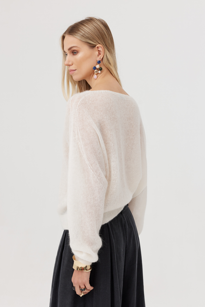 Pull alpaga Kelly écru
