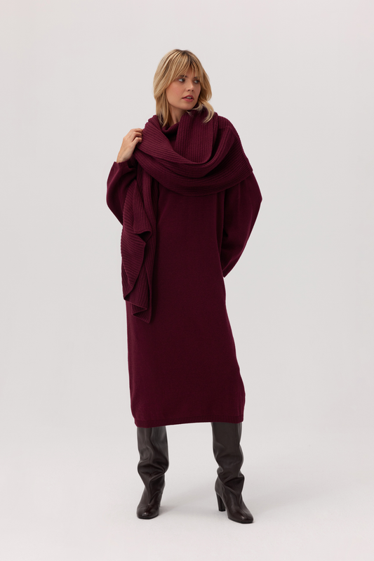 Capital Burgundy Cashmere Scarf
