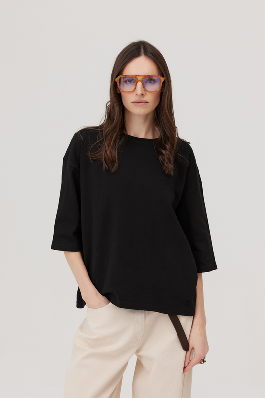 T-Shirt coton Malm noir