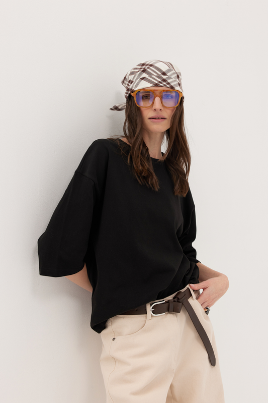 T-Shirt coton Malm noir