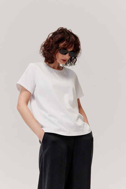 Hamar cotton T-shirt white