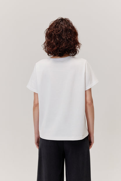 Hamar cotton T-shirt white