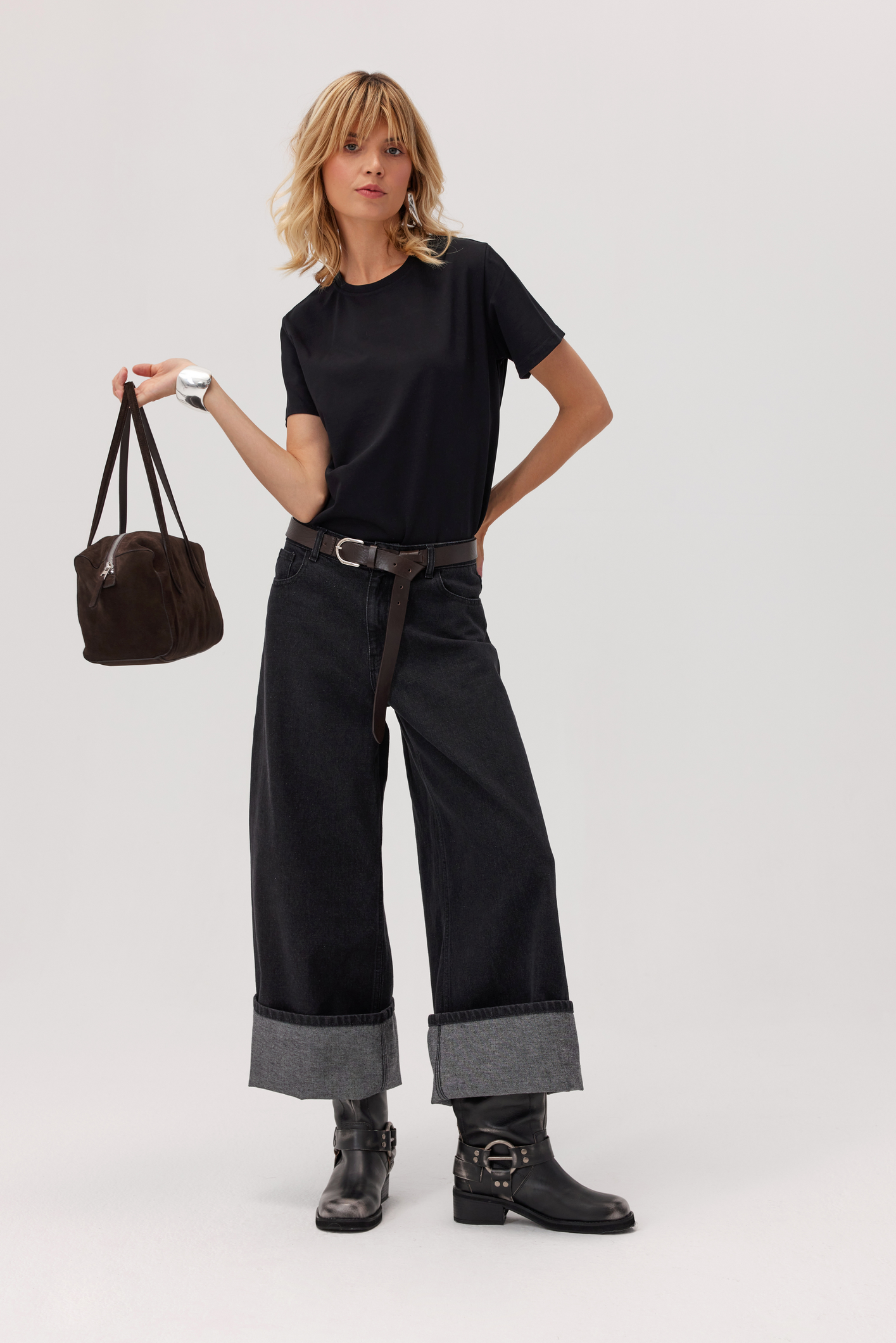 T-shirt Hamar en coton noir