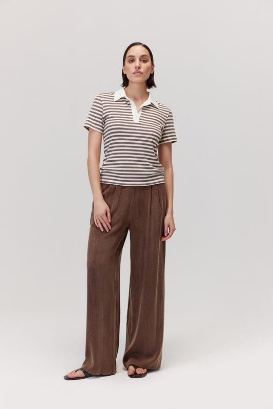 Nees brown polo shirt