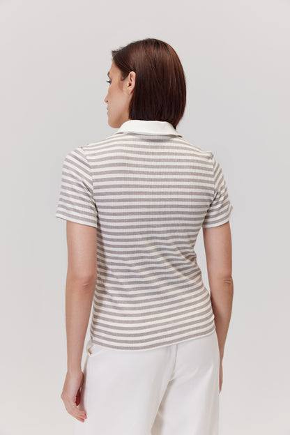 T-shirt polo Nees szary