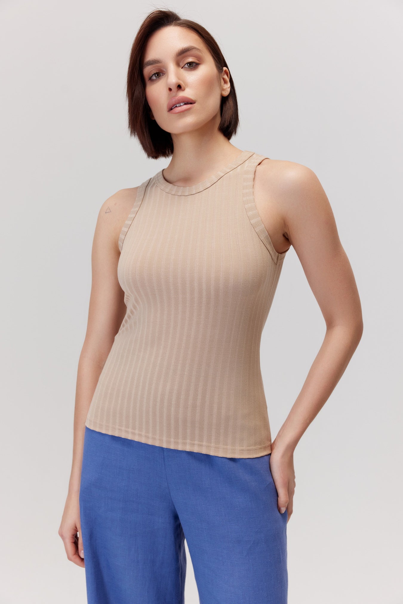 Boxer basique beige