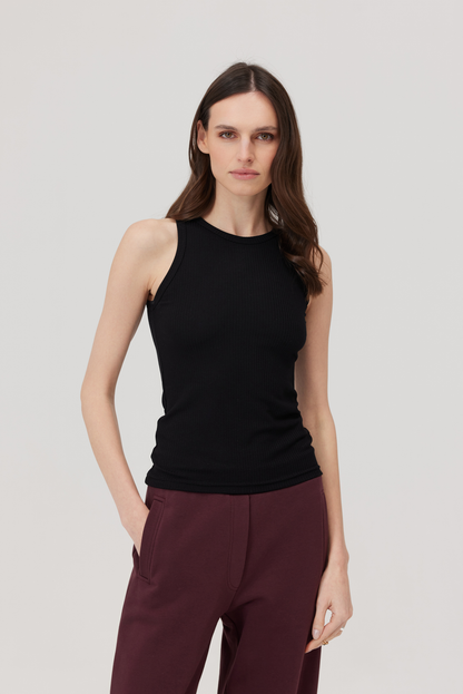 Top typu basic Boxer czarny