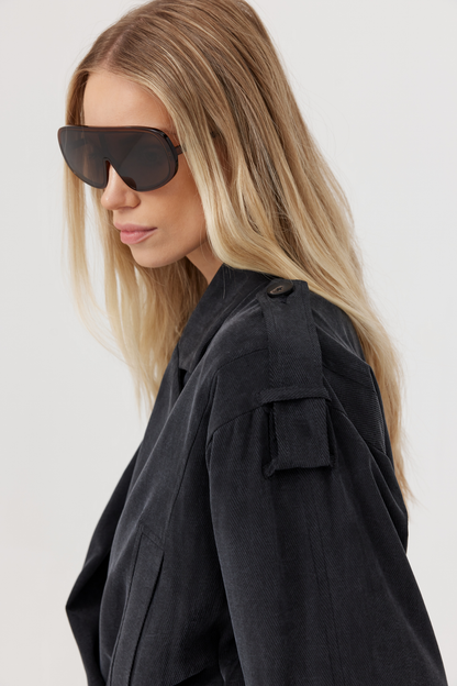 Veste en lyocell Farrell noir