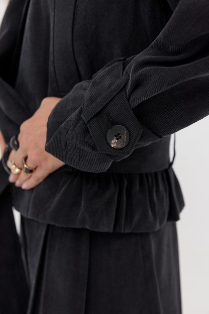 Veste en lyocell Farrell noir