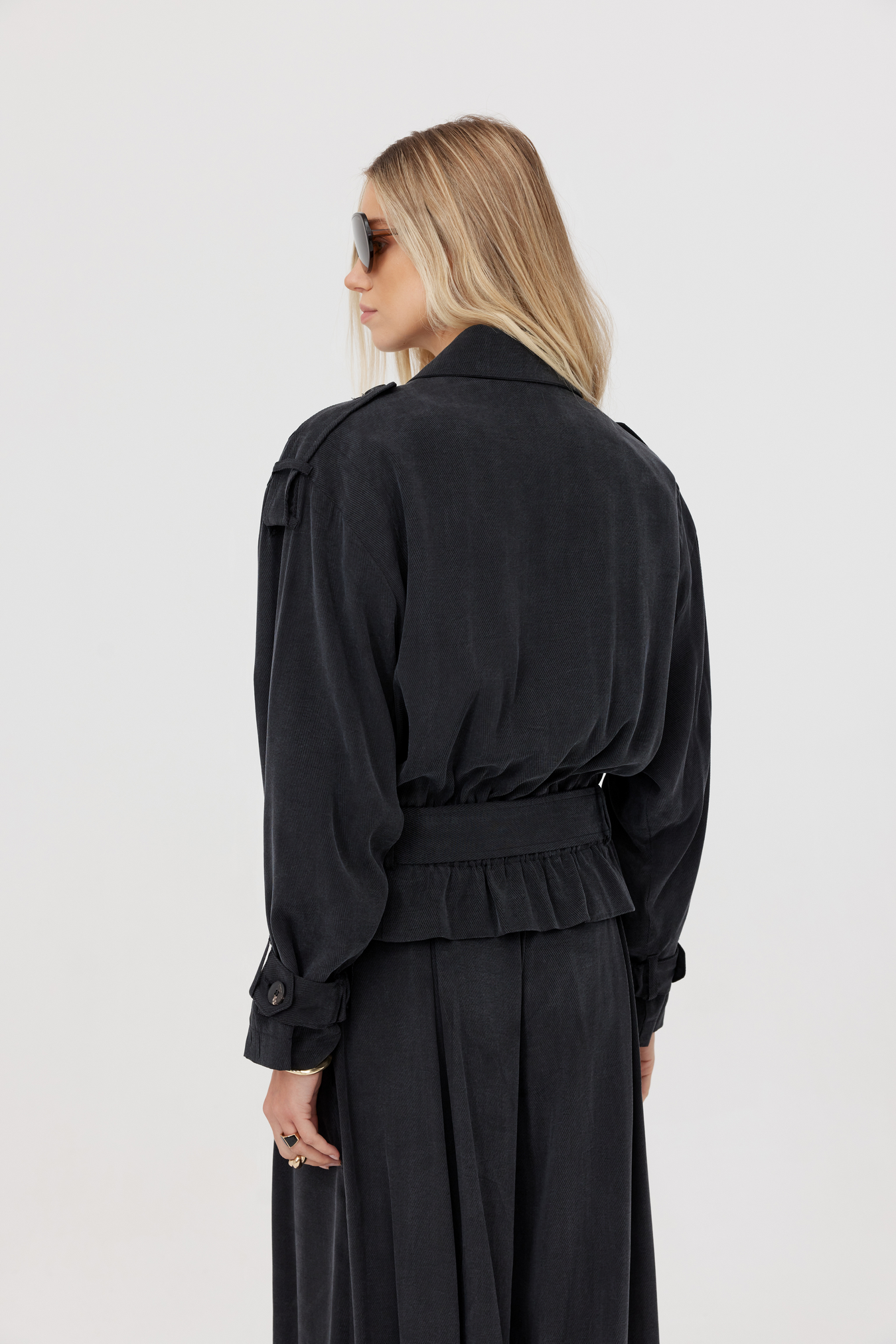 Veste en lyocell Farrell noir