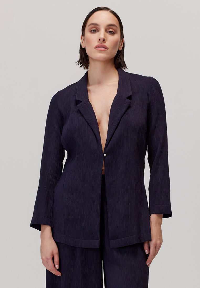 Veste Aria bleu marine en viscose