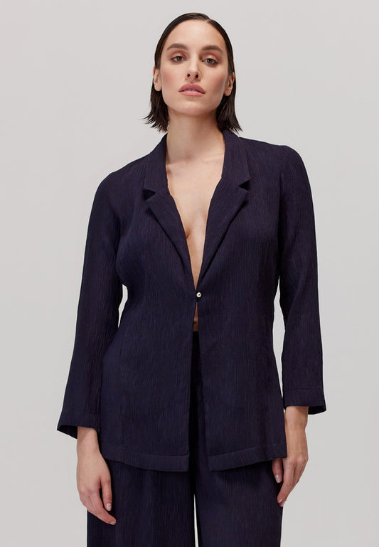 Aria navy blue viscose jacket