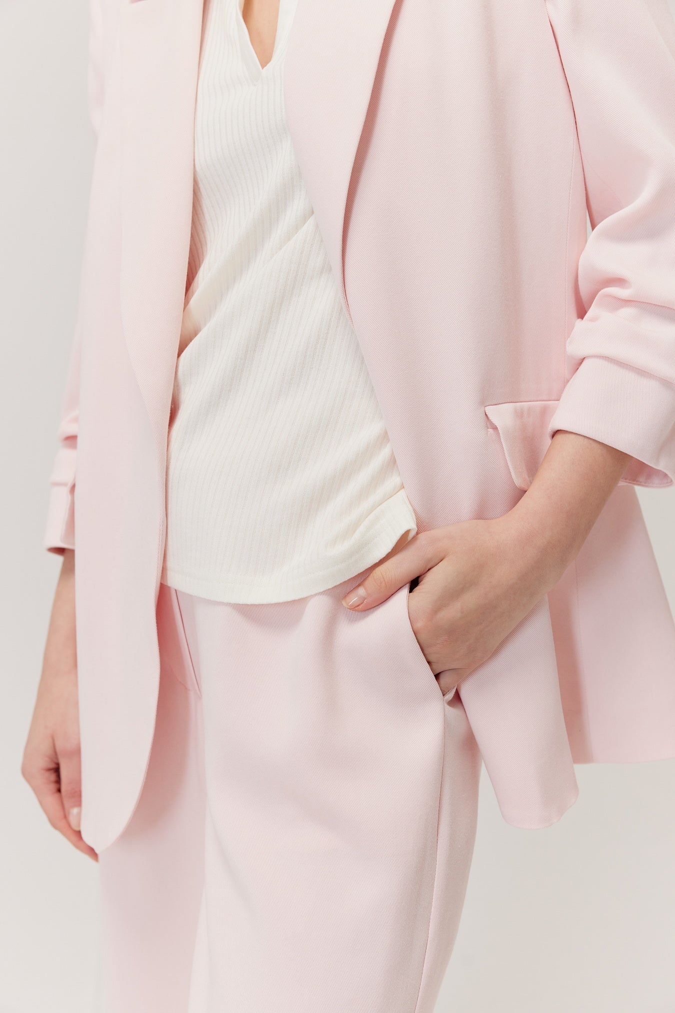 Bono powder pink lyocell jacket