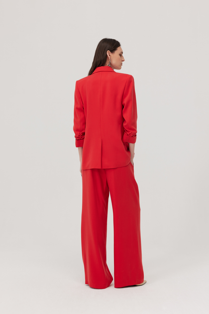 Edgar red suit trousers