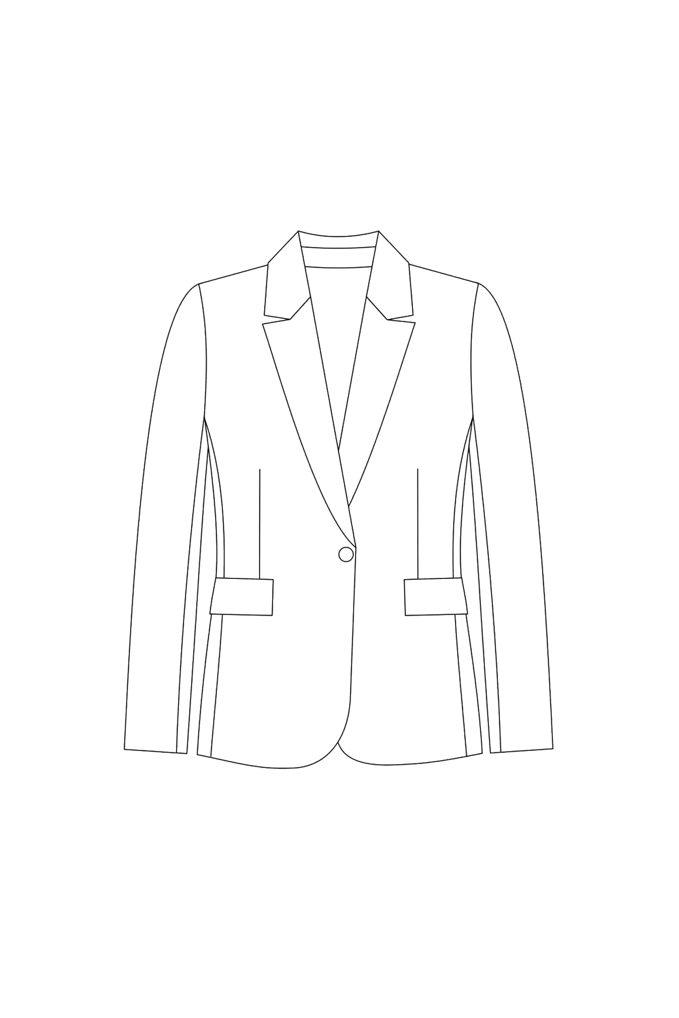 Veste Hayden élégante, noire