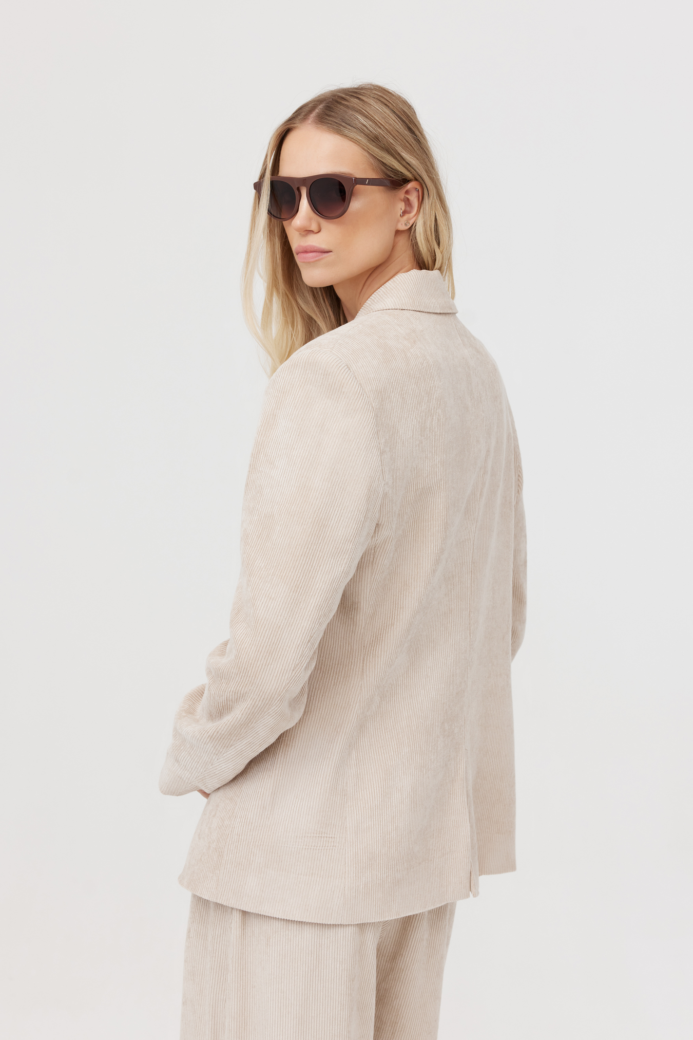 Veste en velours côtelé Hopkins beige