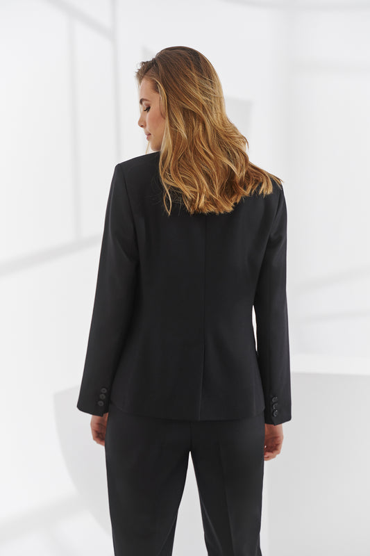 Veste en laine noire Mavro