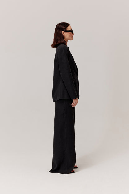 Murlo black linen jacket