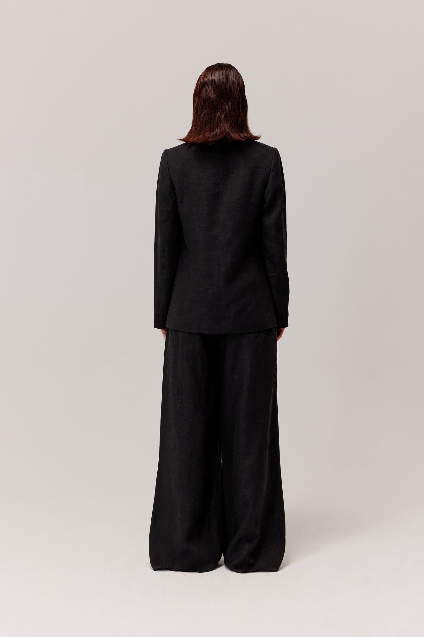 Murlo black linen jacket