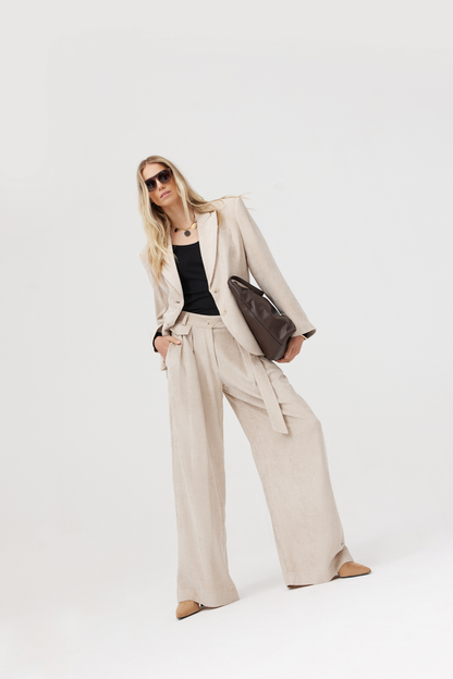Veste en velours côtelé Hopkins beige