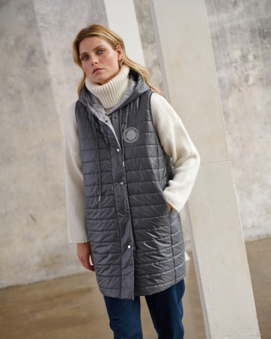 Gilet Teddy Gris