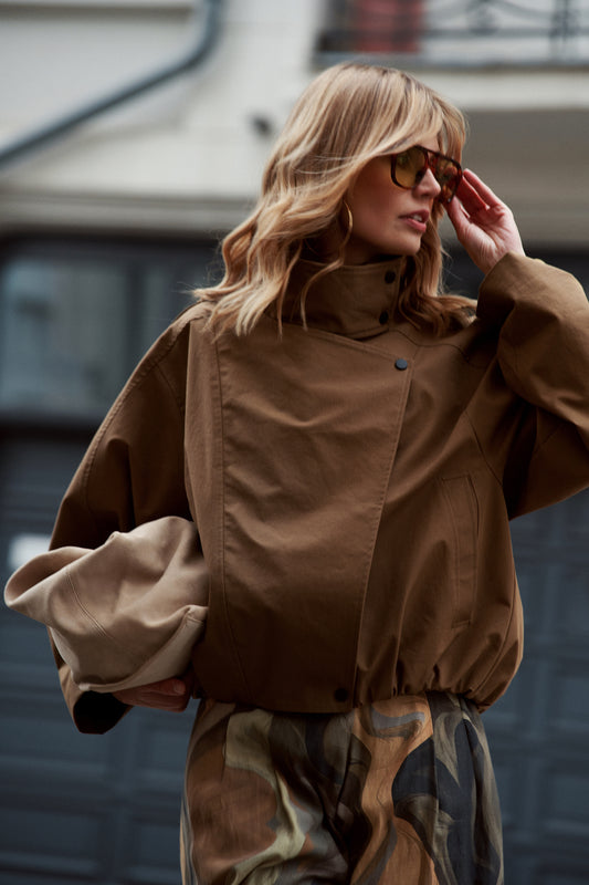 Kurtka oversize Arni oliwkowa