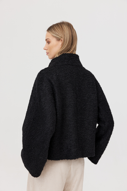 Veste en laine Komi noire