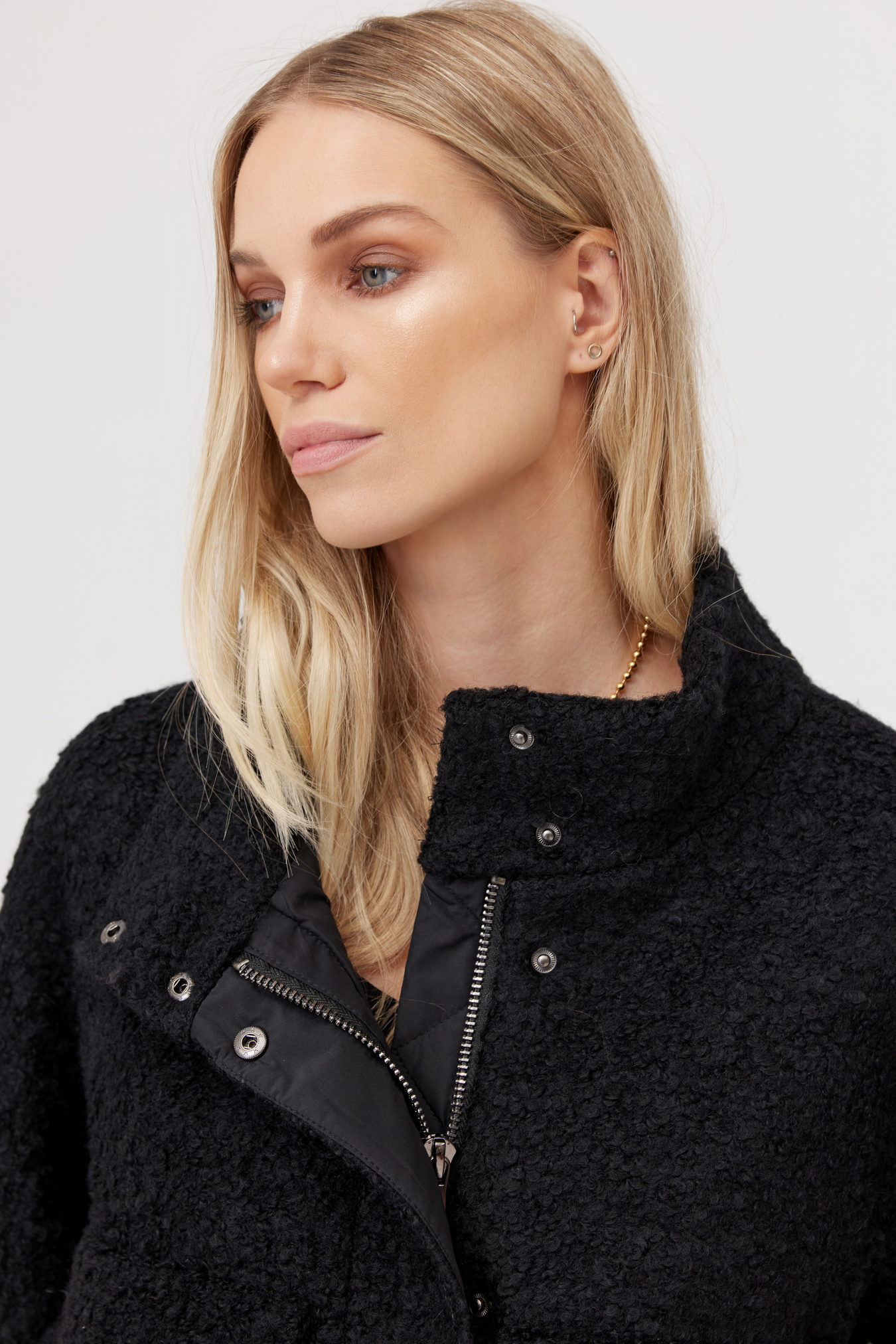 Veste en laine Komi noire