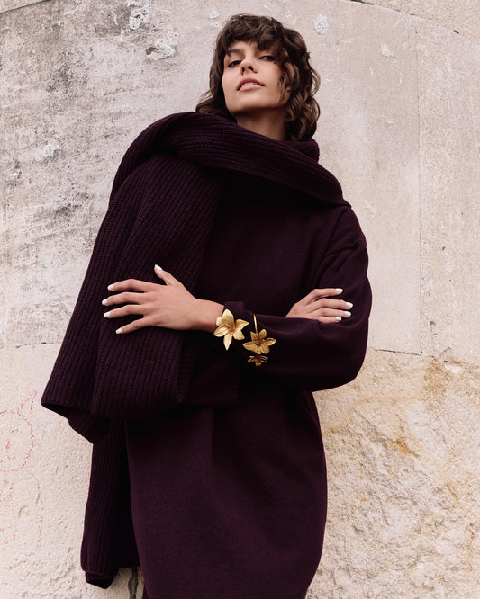 Capital Burgundy Cashmere Scarf