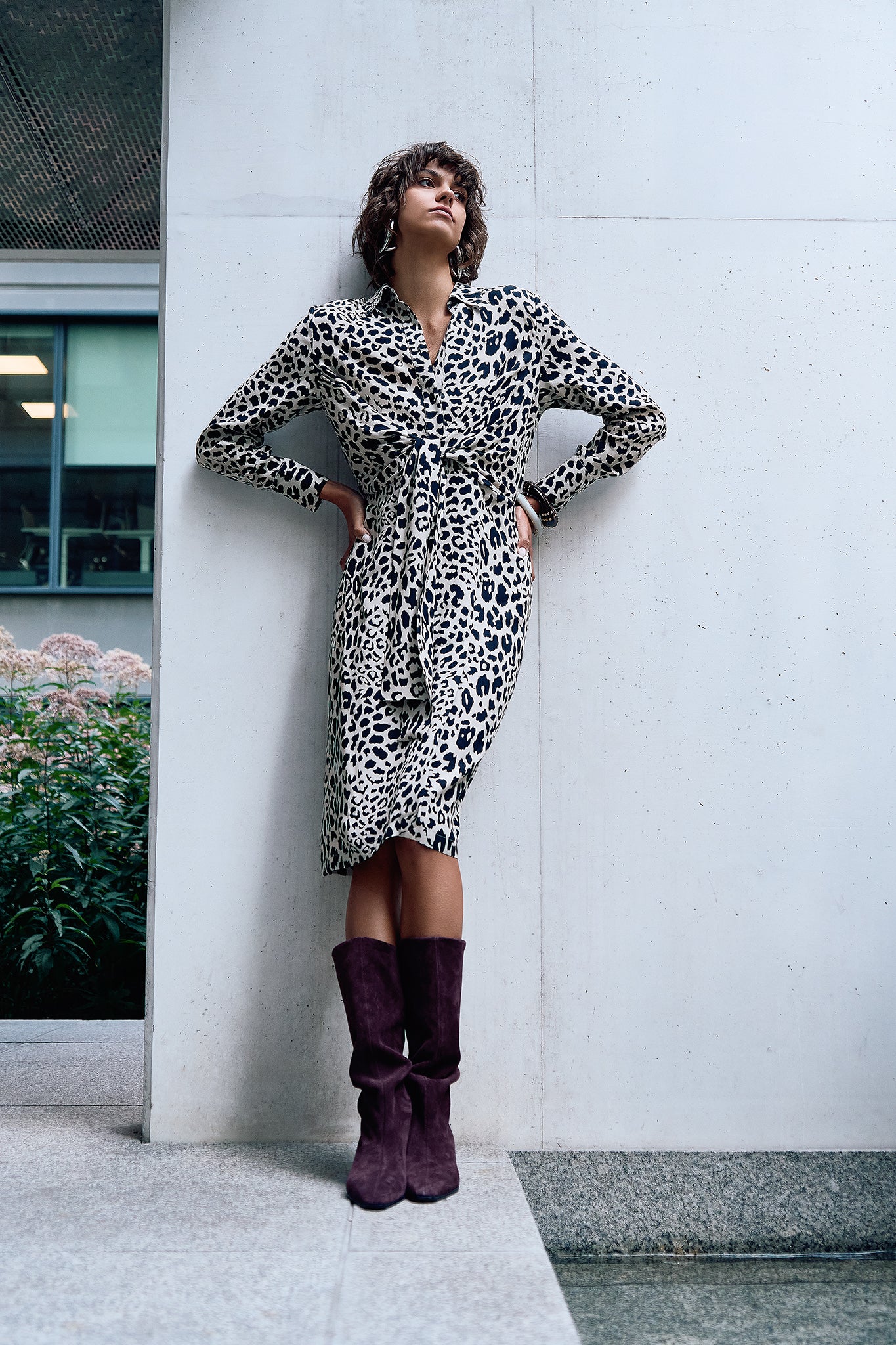 Robe-chemise léopard Emre