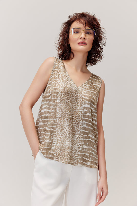 Lazaro silk top
